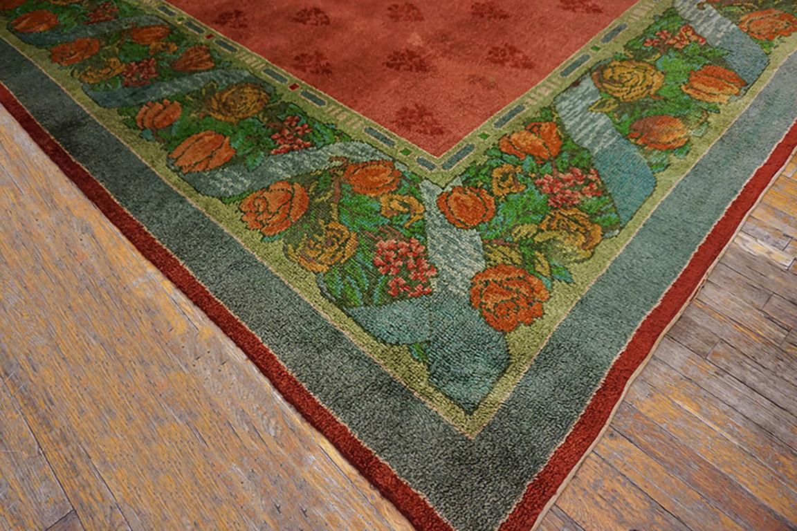 Early 20th Century Irish Donegal Carpet ( 9' x 17'7
