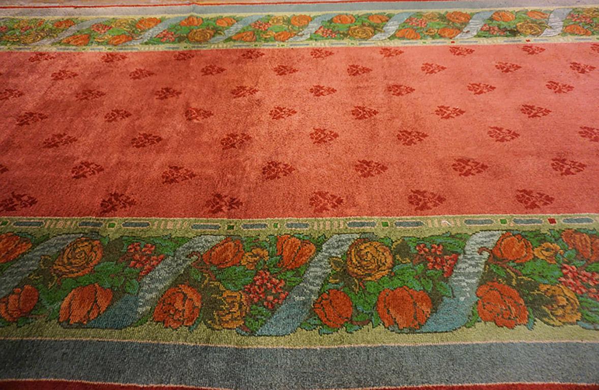 Early 20th Century Irish Donegal Carpet ( 9' x 17'7