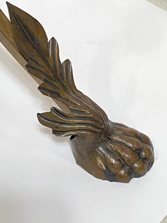 Support à plantes en fer et laiton du début du XXe siècle avec plateau rond en ardoise