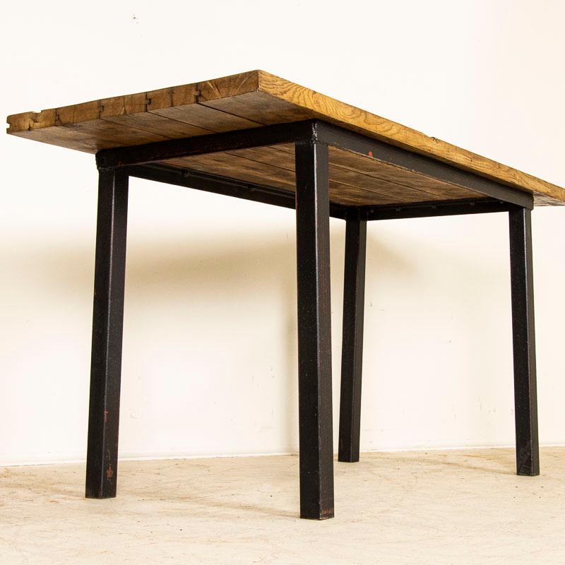 Early 20th Century Iron Base Work Table For Sale 2