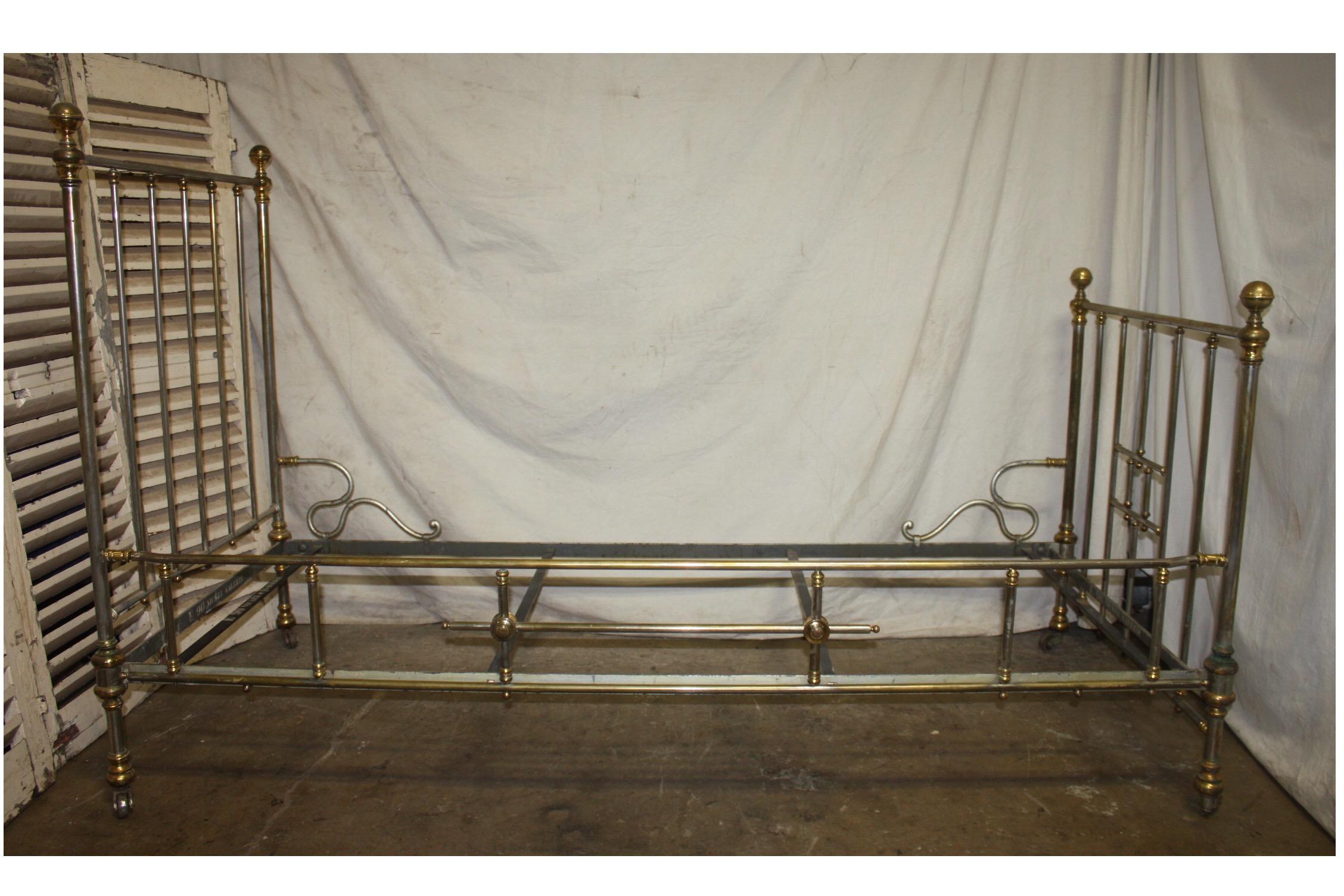 Early 20th Century Iron Bed For Sale 4