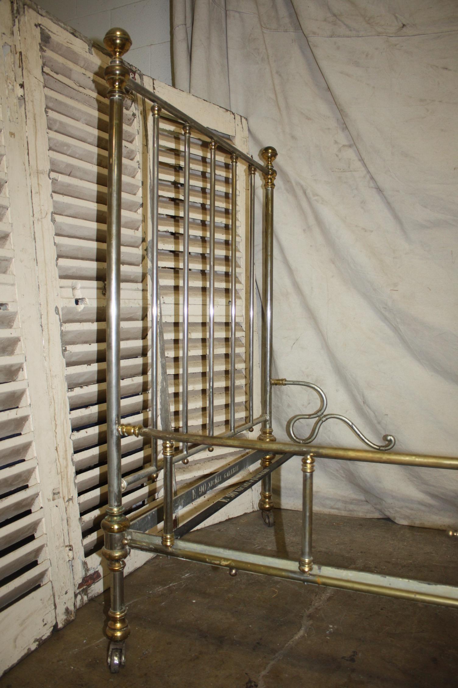 Early 20th Century Iron Bed In Good Condition For Sale In Stockbridge, GA