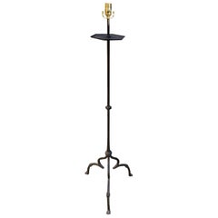 Antique Early 20th Century Iron Floor Lamp