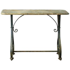 Early 20th Century Iron Garden Table