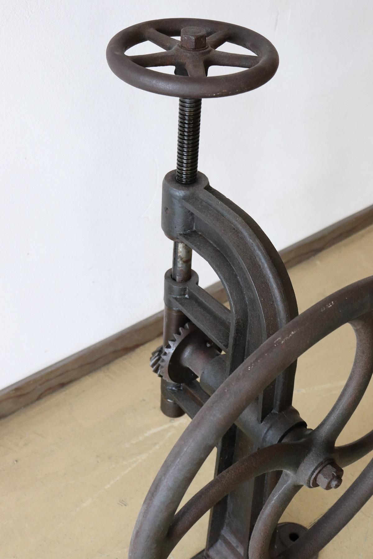 Early 20th Century Iron Industrial Drill For Sale 2