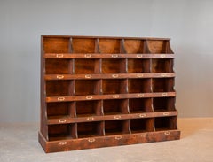 Early 20th Century Ironmongers Pigeon Hole Shelves