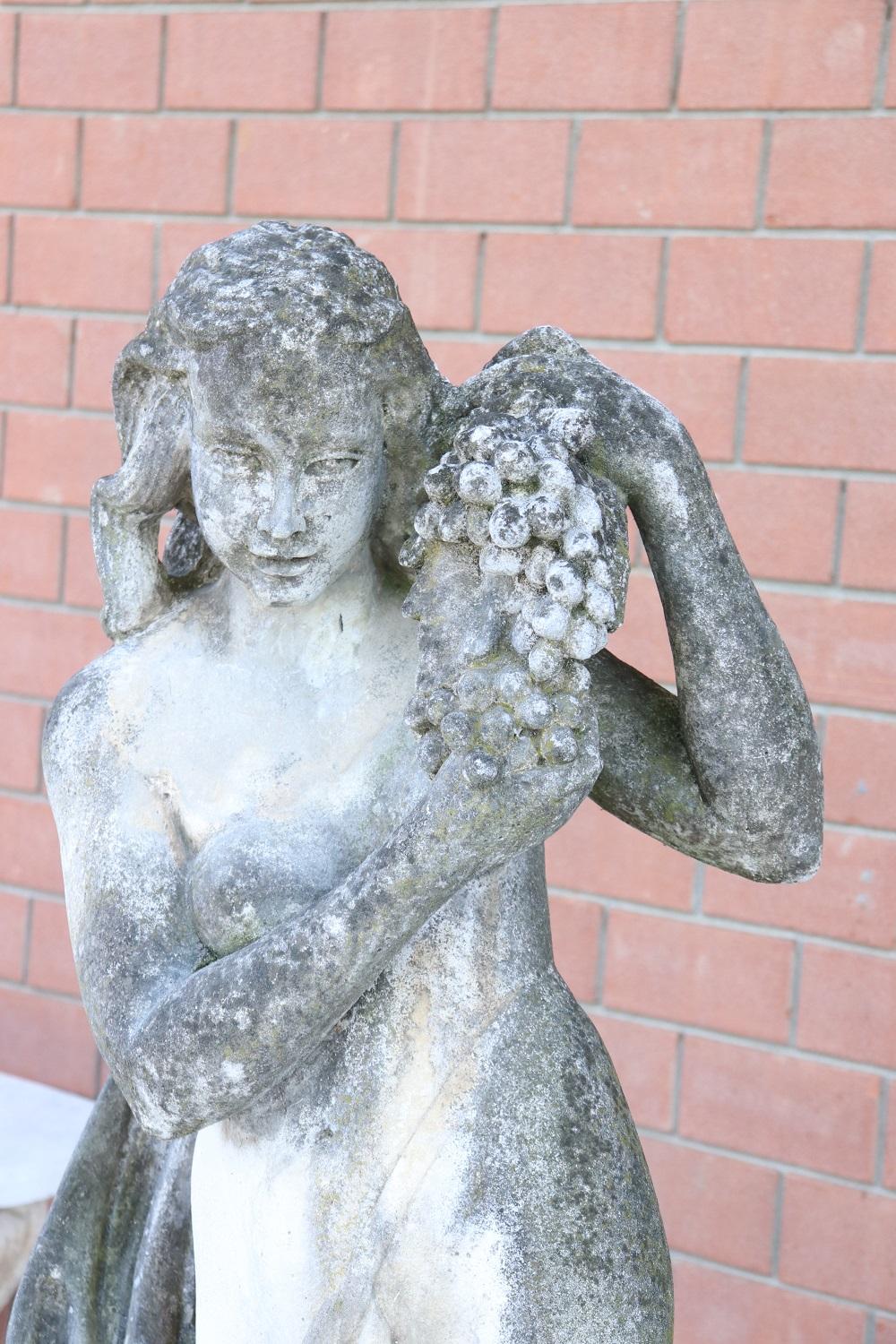 Early 20th Century Italian Art Nouveau Large Garden Statue 