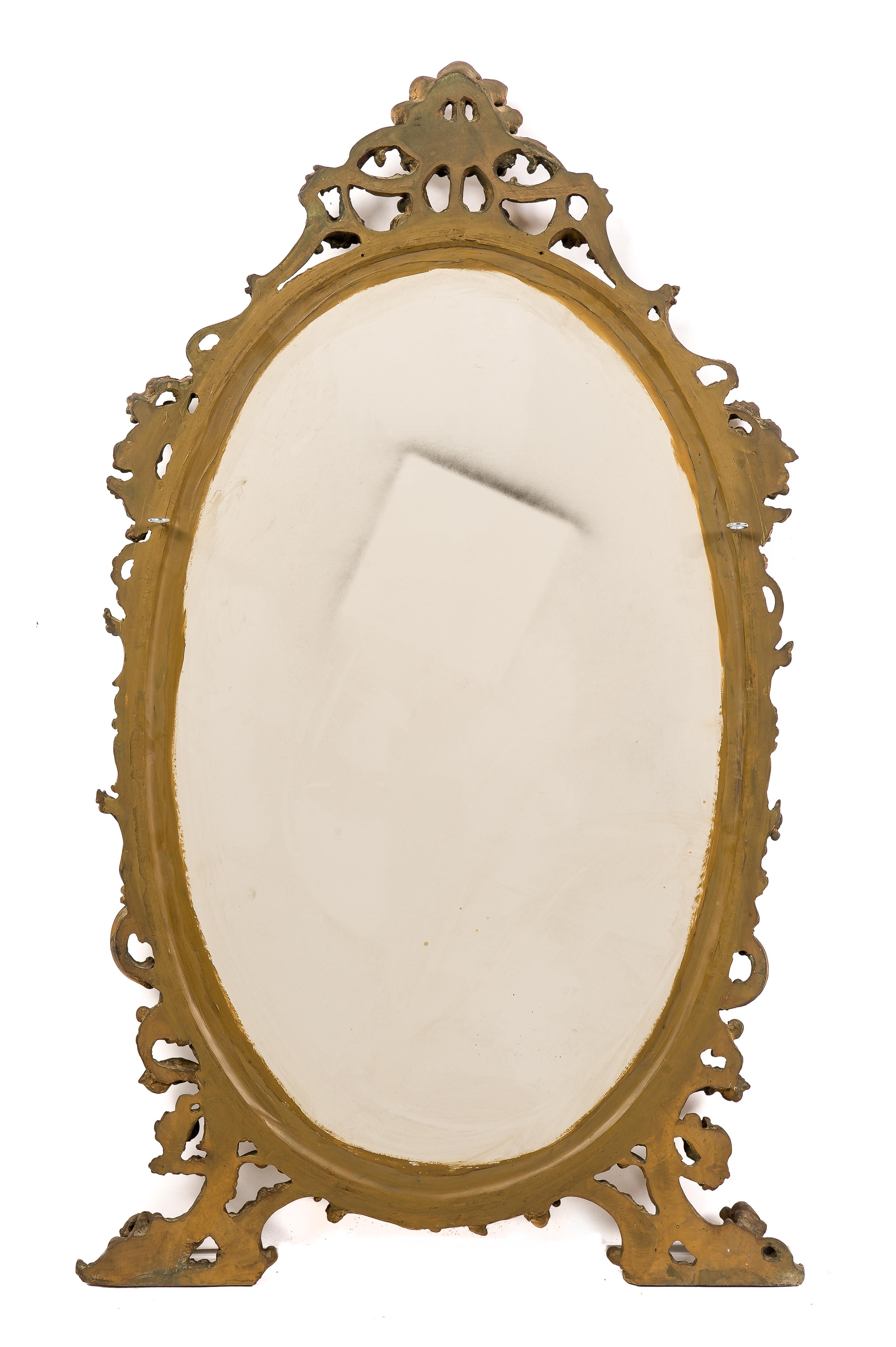 Frühes 20. Jahrhundert Italienischer Barock Konsolentisch aus geschnitztem Giltwood mit Spiegel im Angebot 10