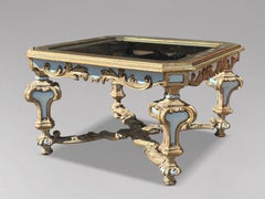 Early 20th Century Italian Baroque Painted Side Table Labelled Harrods