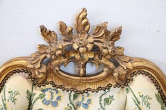 Early 20th Century Italian Baroque Style Carved and Gilded Wood Double Bed