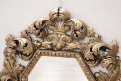 Early 20th Century Italian Baroque Style Carved and Gilded Wood Wall Mirror