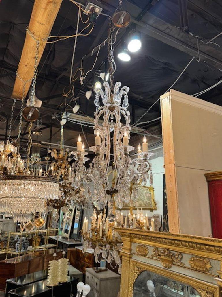 Lampadario di perline italiano dei primi del Novecento in vendita 1