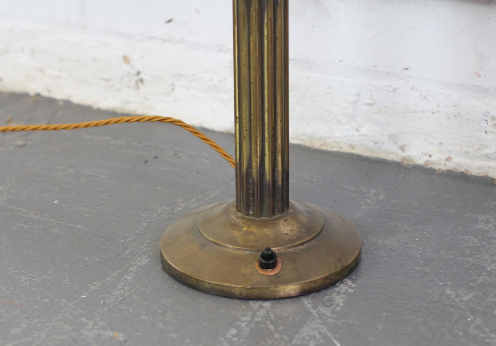 Early 20th Century Italian Brass Table Lamp, circa 1910 In Good Condition In Gloucester, GB