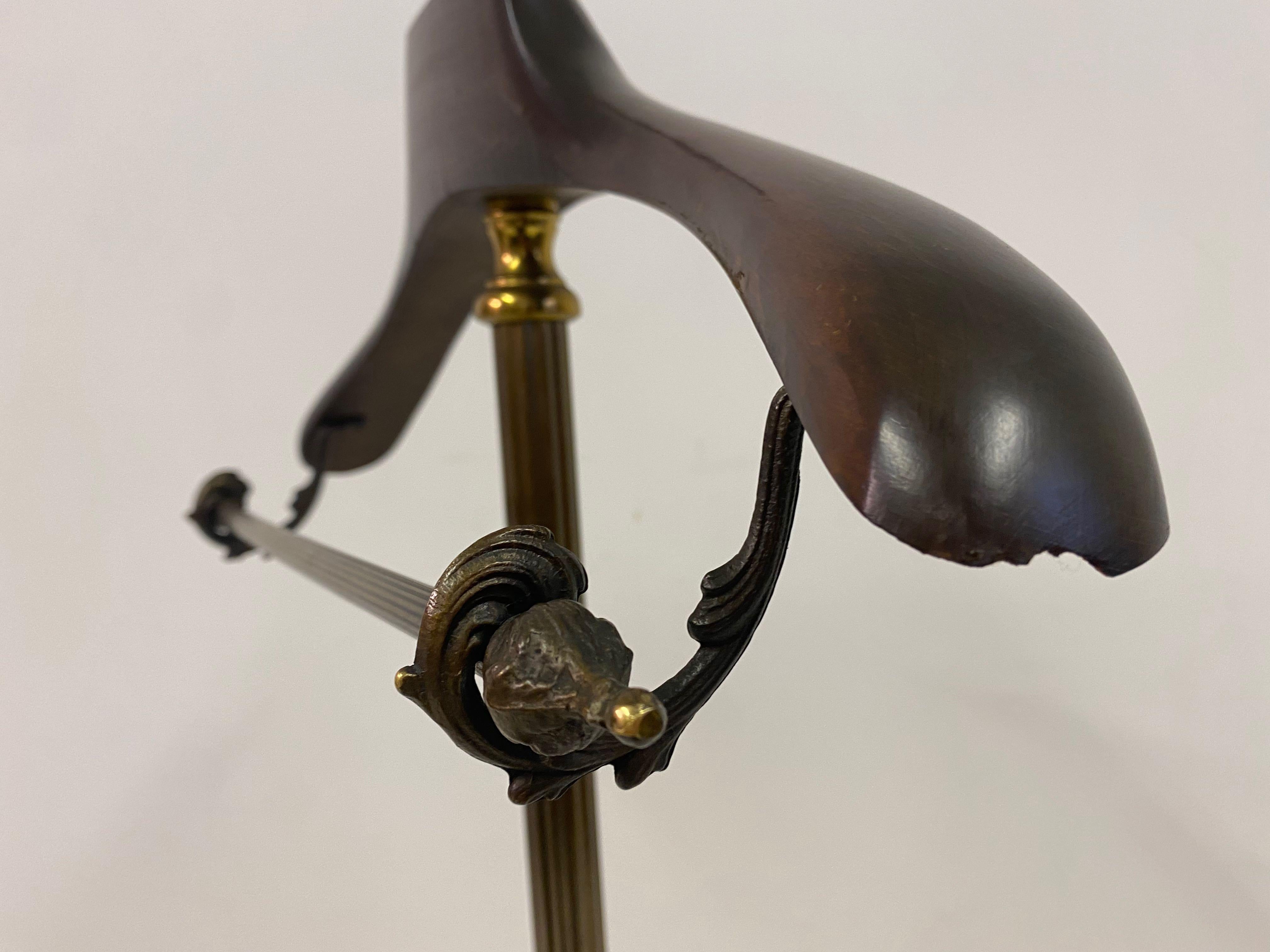 Early 20th Century Italian Brass Valet Stand For Sale 6