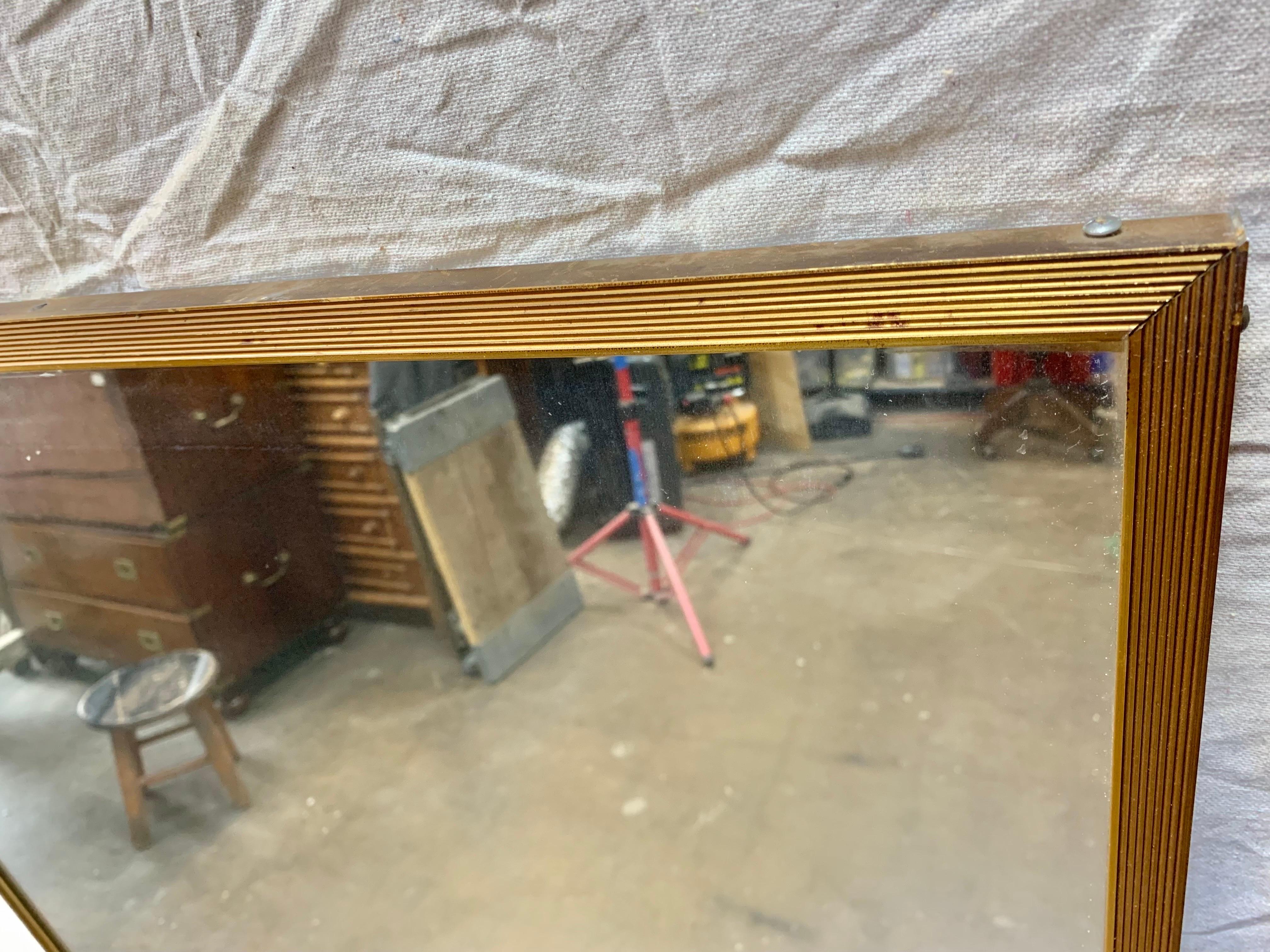 Miroir mural italien en laiton du début du 20e siècle en vente 5