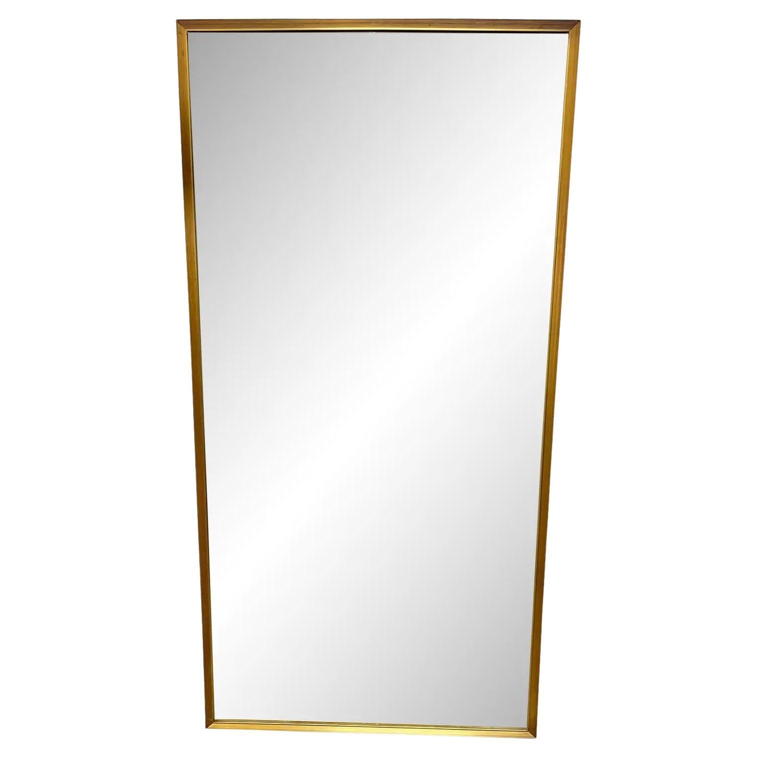 Early 20th Century Italian Brass Wall Mirror