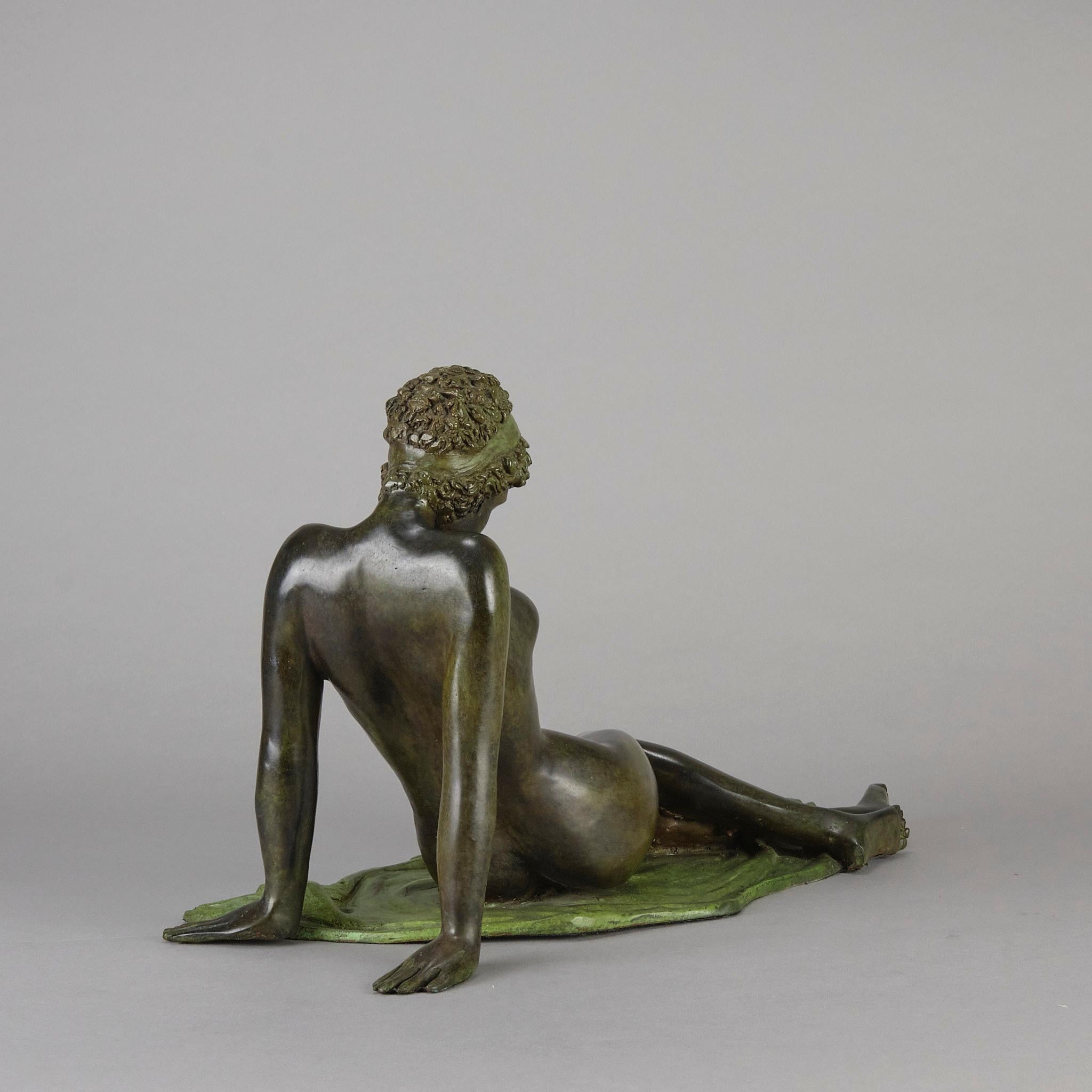 Bronze italien du début du 20e siècle intitulé 
