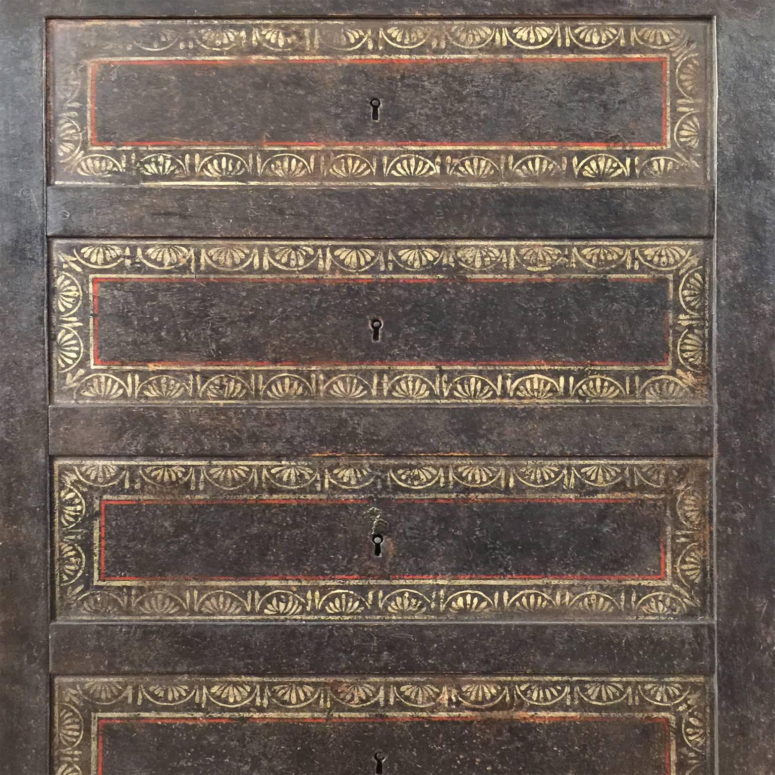 Early 20th Century Italian Cast Iron Safe from the Conte Di Savoia Ocean Liner 1