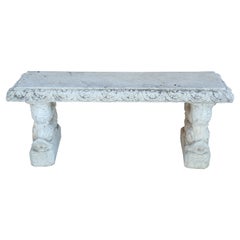 Banc d'extrieur et de jardin italien du dbut du XXe sicle de style Charles X
