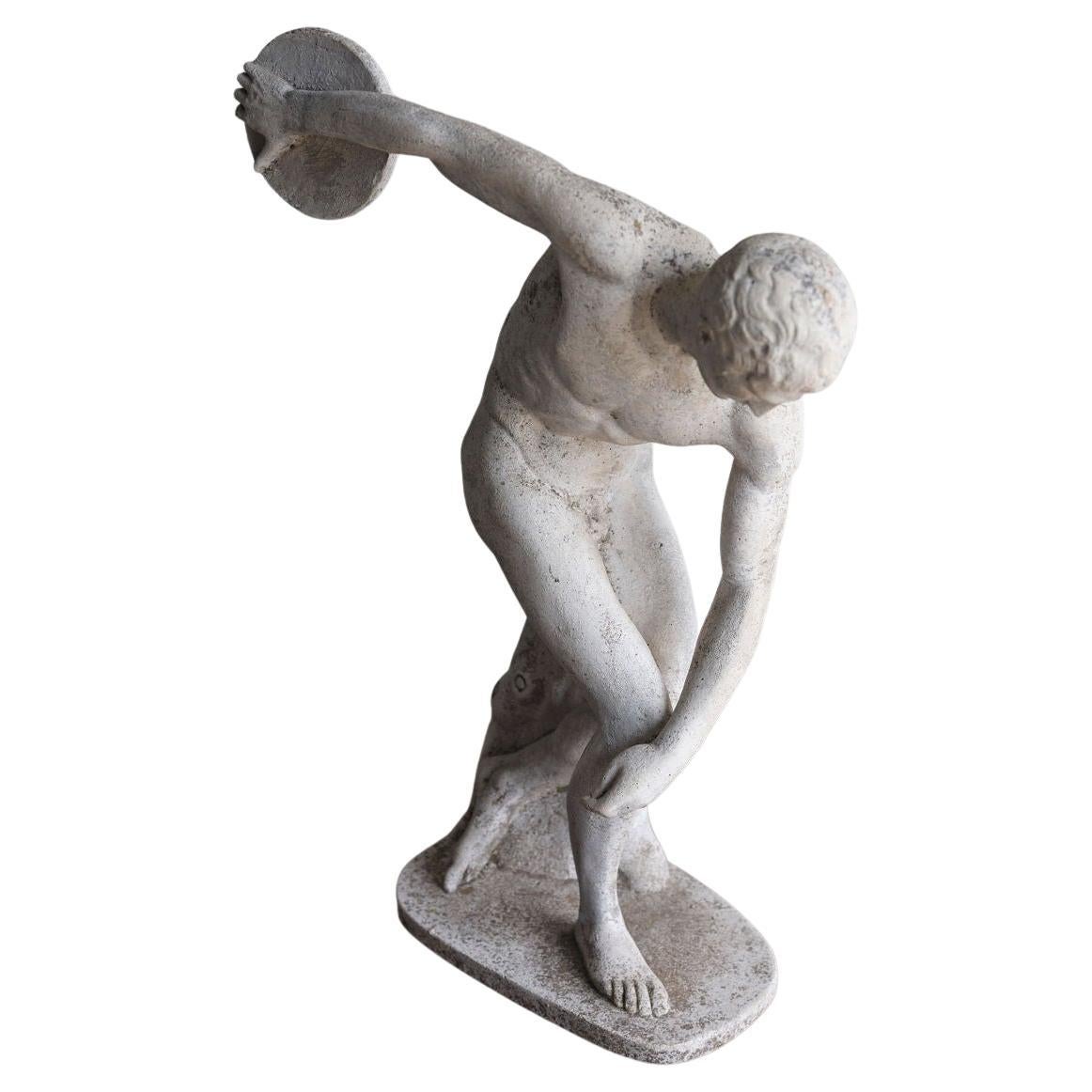 Early 20th Century Italian Classical Composite Figure of Discobulus For Sale
