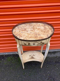 Early 20th Century, Italian Cream Painted and Chinoiserie Table