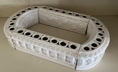 Early 20th Century Italian Creamware Modular Bough Pot Flower Frog Centerpiece