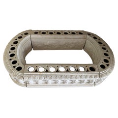 Early 20th Century Italian Creamware Modular Bough Pot Flower Frog Centerpiece