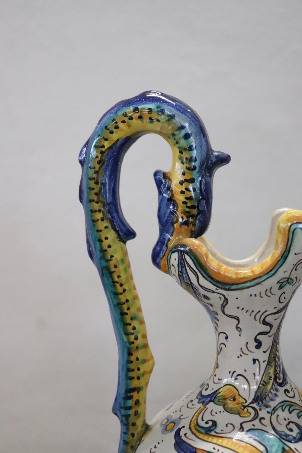 Amphore italienne en céramique Deruta du début du XXe siècle, lot de 2 en vente 5