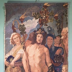 Early 20th Century Italian Embroidered Tapestry Depicting a Bacchanalia