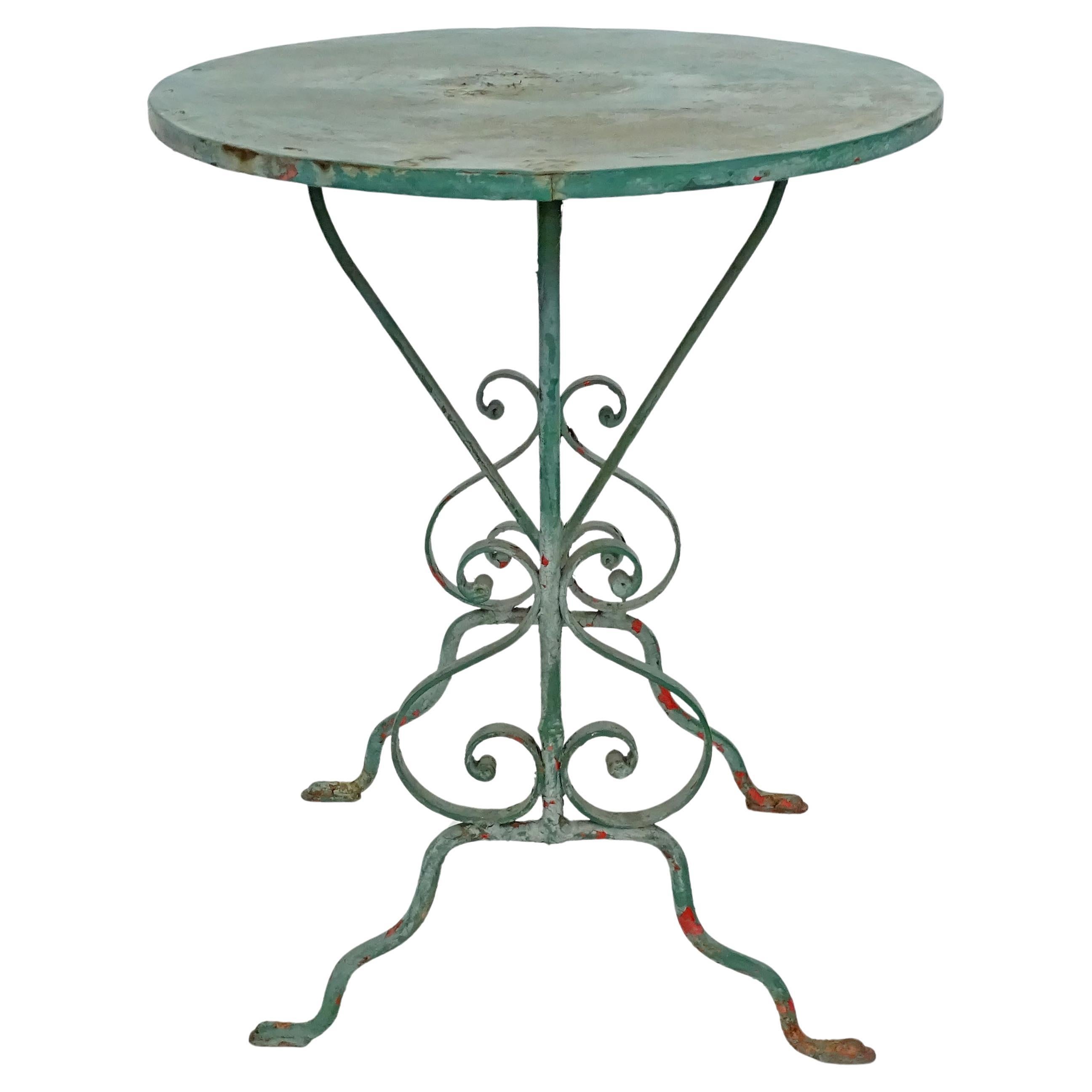 Italienischer klappbarer Gartentisch des frühen 20. Jahrhunderts
