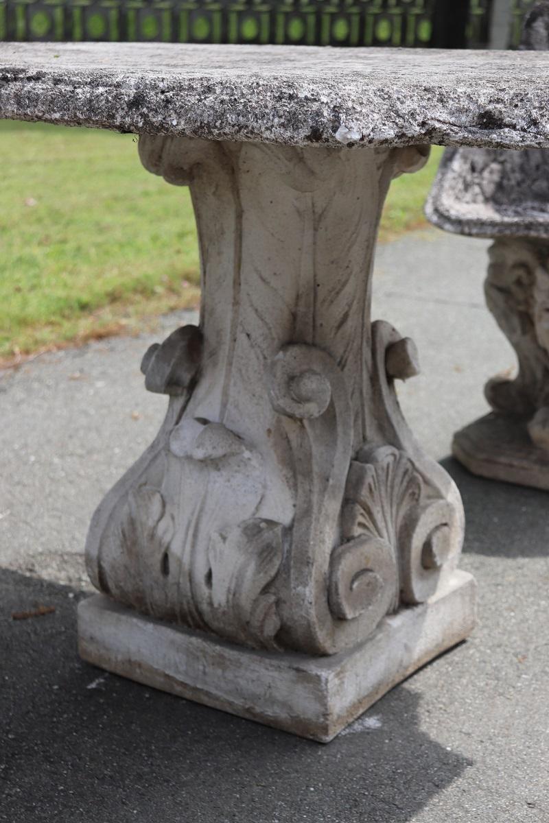 Italienischer Gartentisch des frühen 20. Jahrhunderts mit vier Sesseln 9