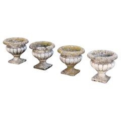 Antique Early 20th Century Italian Garden Vases Set of Four