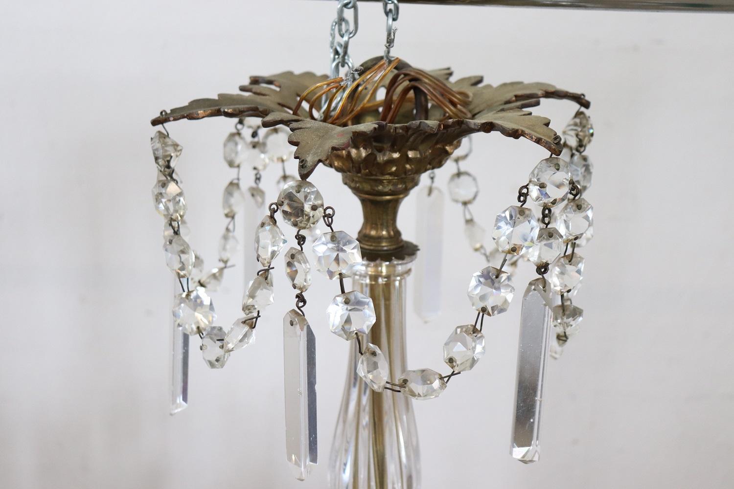 Early 20th Century Italian Gilded Bronze and Crystal Large Chandelier, 24 Bulbs For Sale 2