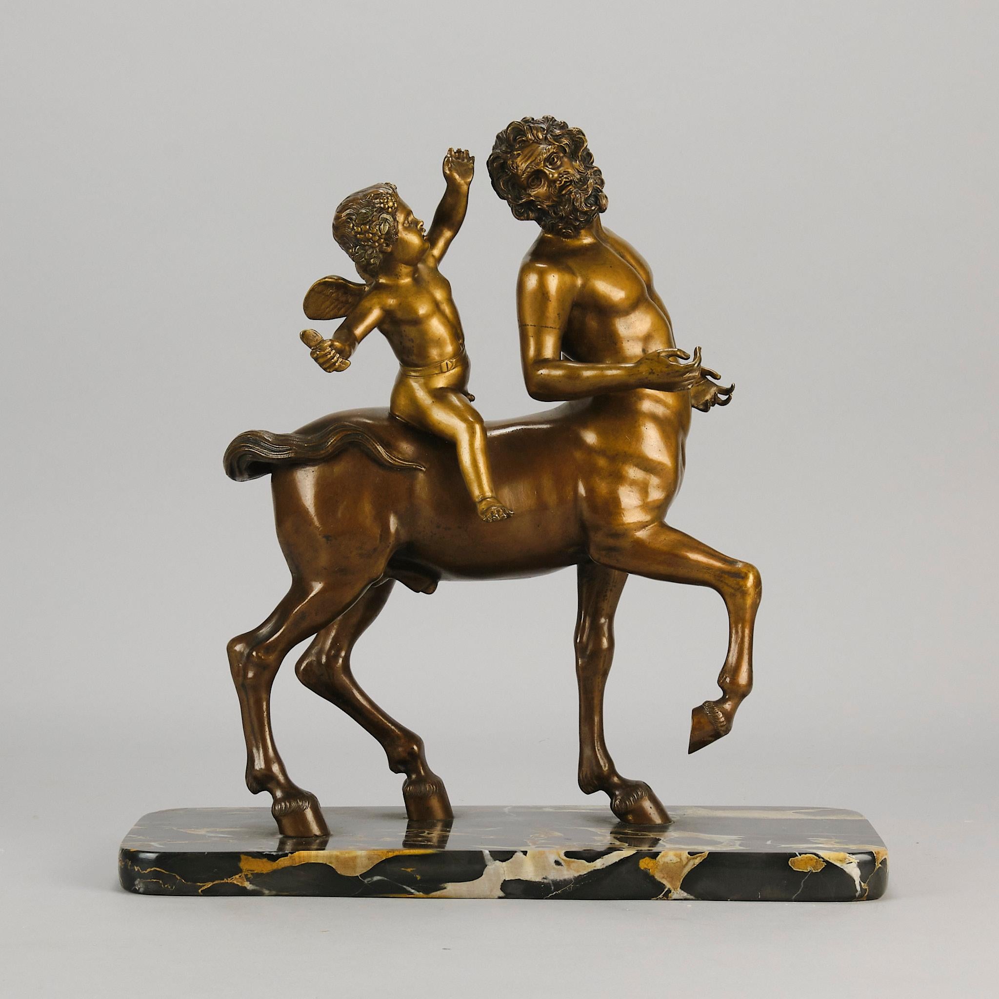Greco classico Scultura in bronzo dorato dei primi del Novecento di un 