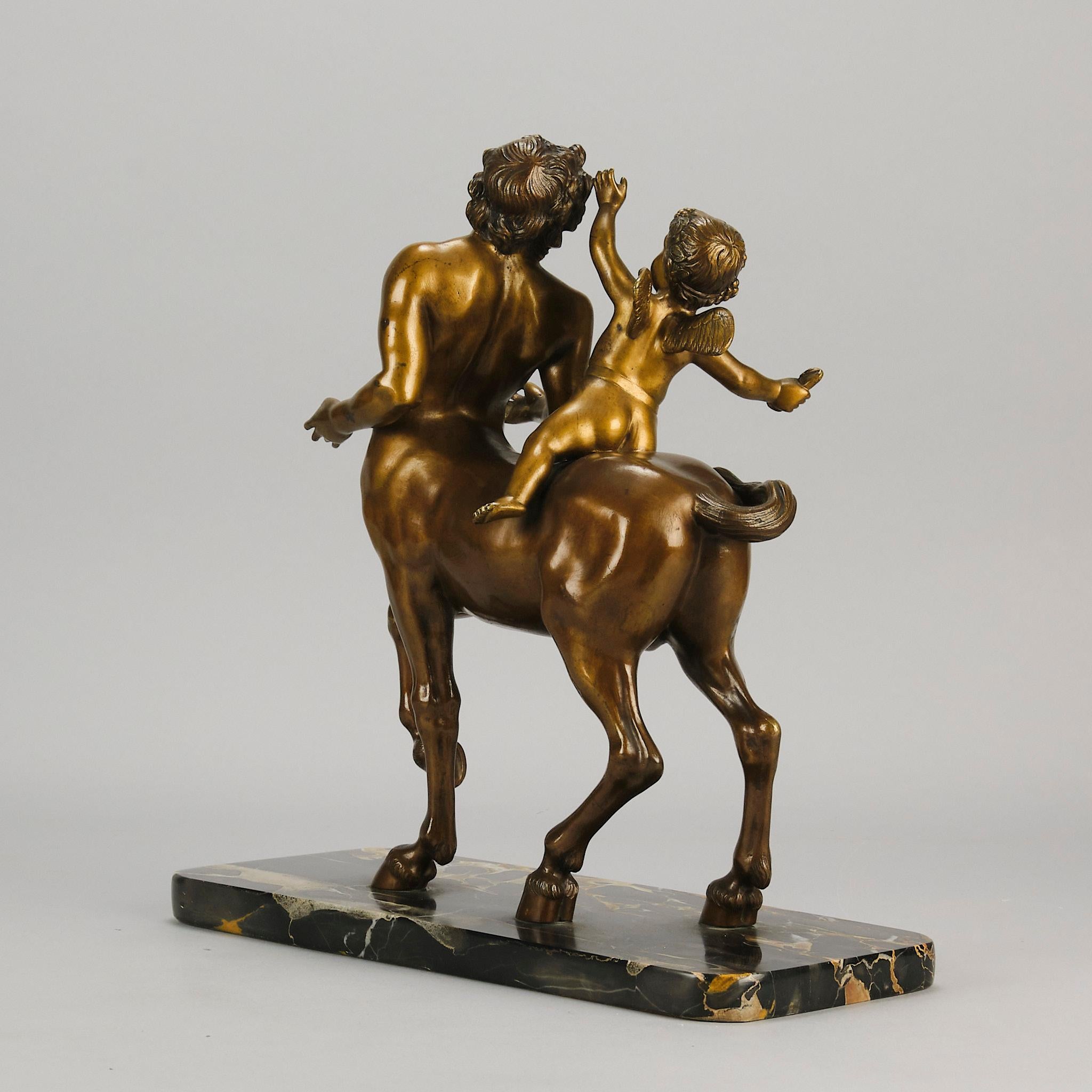 Bronzo Scultura in bronzo dorato dei primi del Novecento di un 