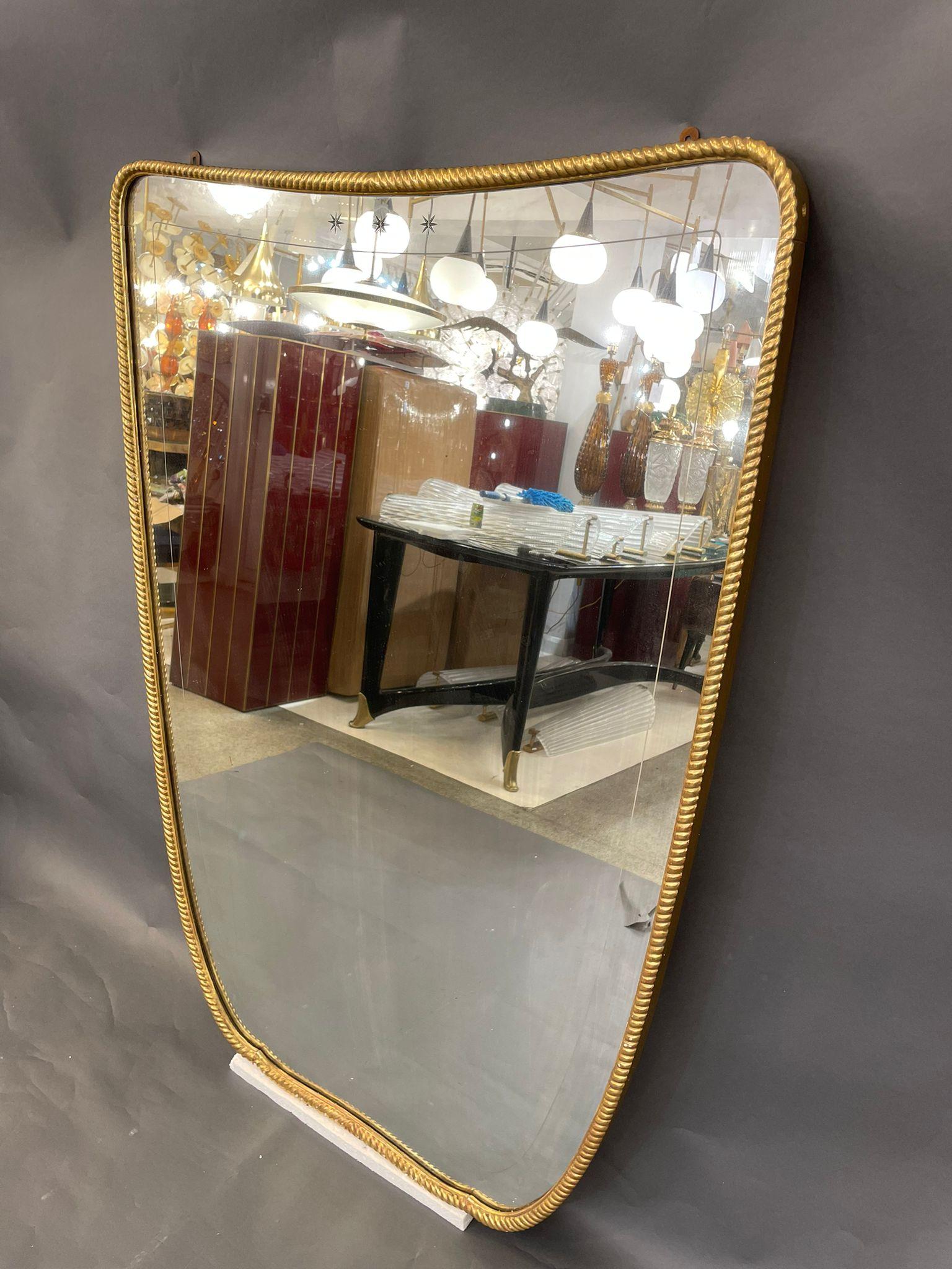 Giltwood Wall Mirror, Italy 1930s In Good Condition In London, GB