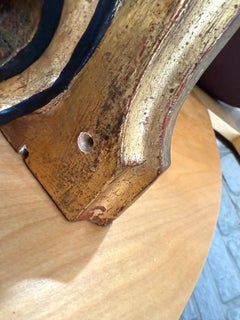 Early 20th Century Italian Gold Gilt Wall Shelves - a Pair