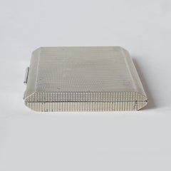 Italienische sechseckige Zigarrenkiste aus Silber, Anfang 20.