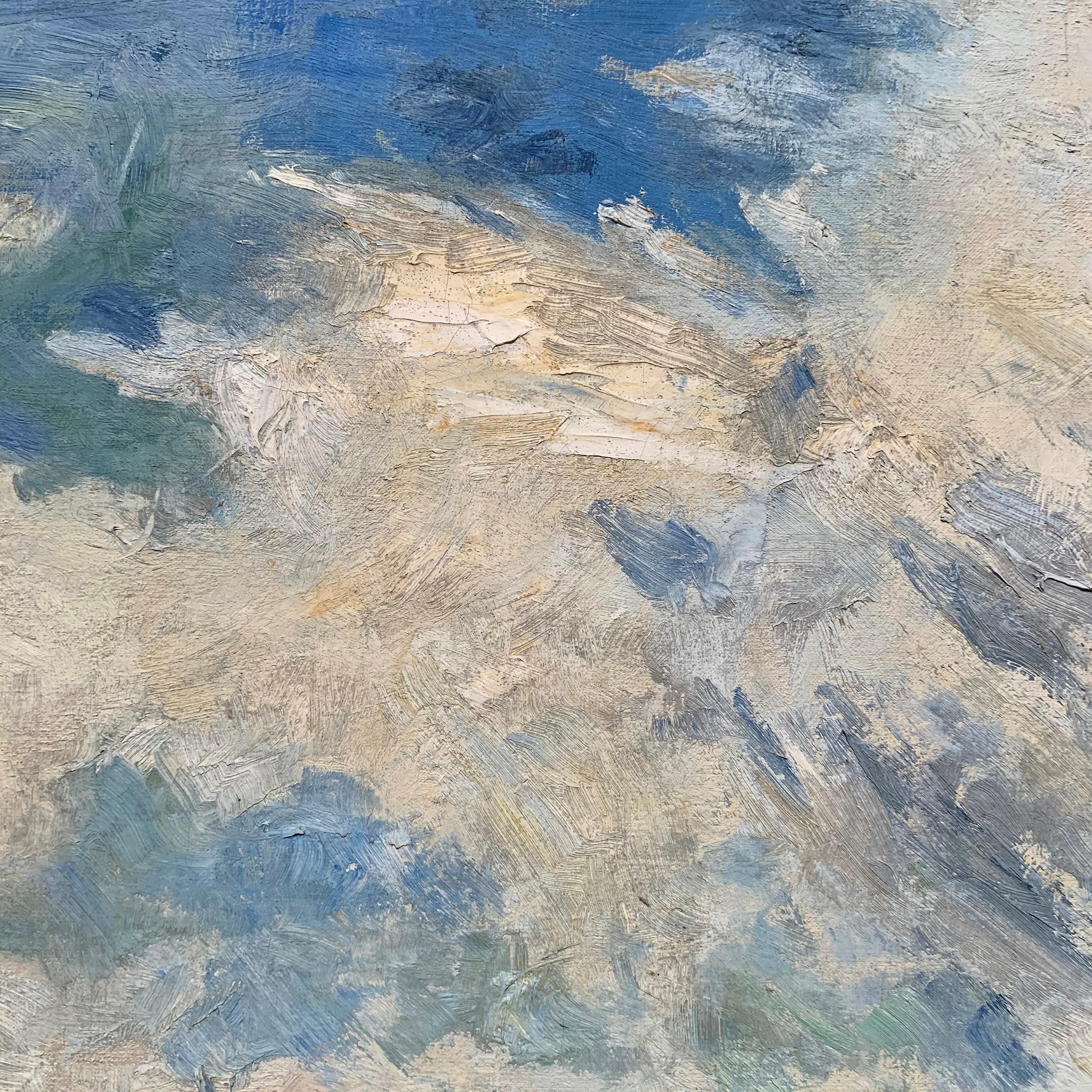 Early 20th Century Italian Impressionist Plein Air Landscape Painting 2