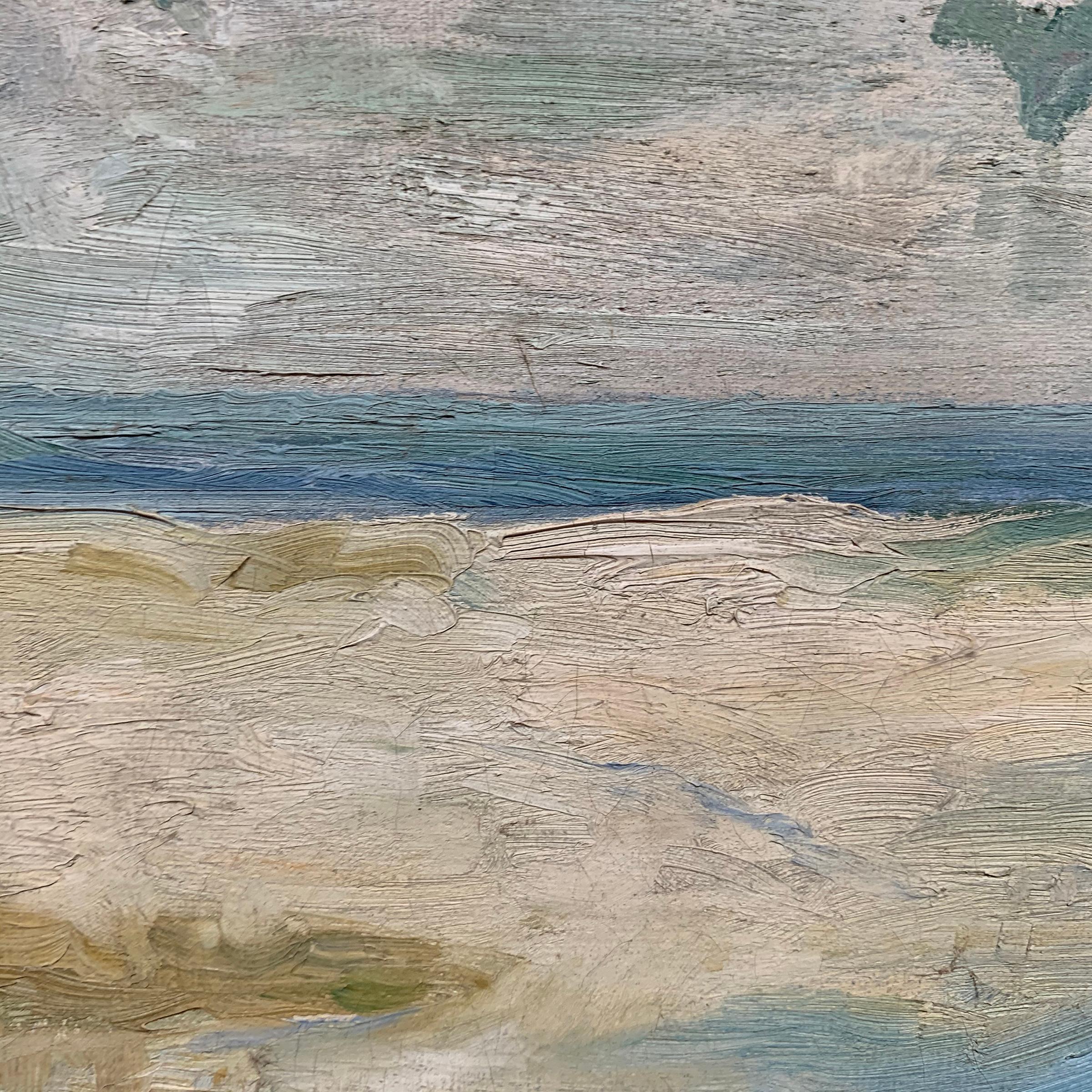 Early 20th Century Italian Impressionist Plein Air Landscape Painting 4