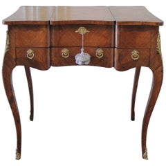 Used Early 20th Century Italian Inlaid Vanity with Mirror and Key