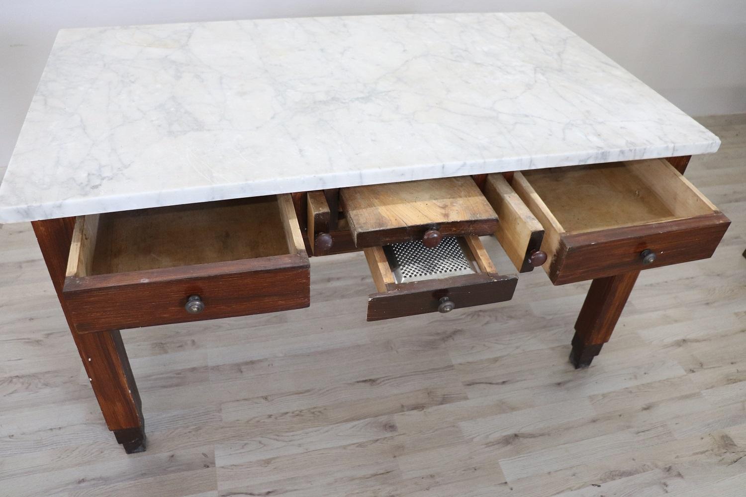 marble top baking table