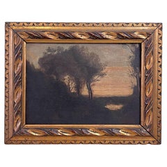 Early 20th Century Italian Landscape Painting by A.M. Merelli