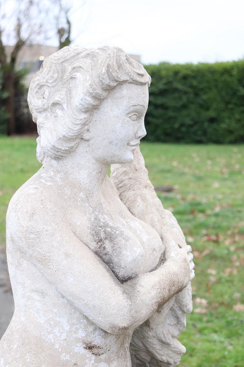 Grande statue de jardin italienne du début du 20e siècle 
