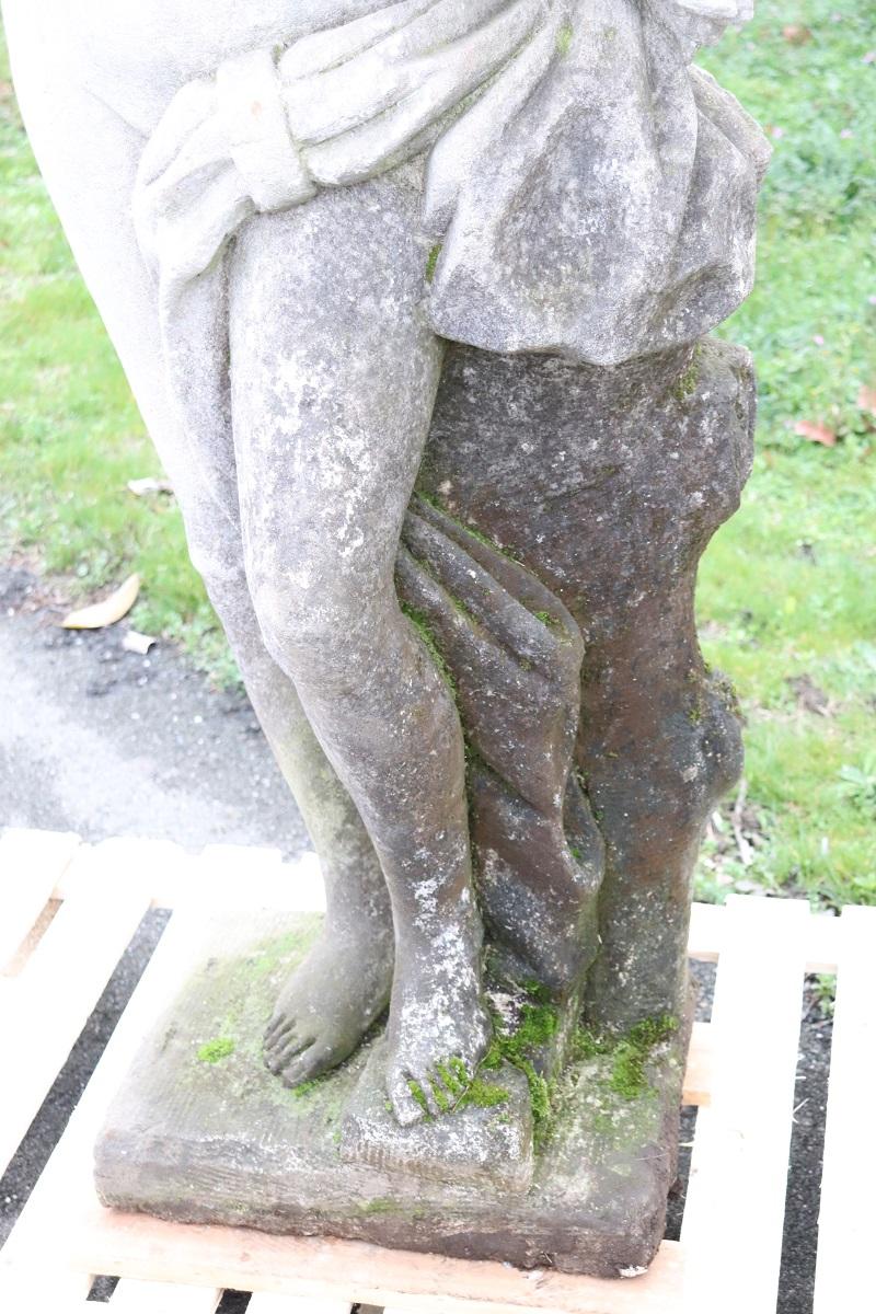 Pierre Grande statue de jardin italienne du début du 20e siècle 