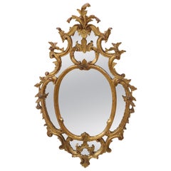 Early 20th Century Italian Louis XV Style Carved and Gilded Wood Wall Mirror