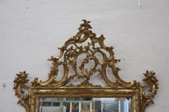 Early 20th Century Italian Louis XVI Style Carved and Gilded Wood Wall Mirror