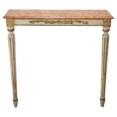 Early 20th Century Italian Louis XVI Style Lacquered Wood Console Table