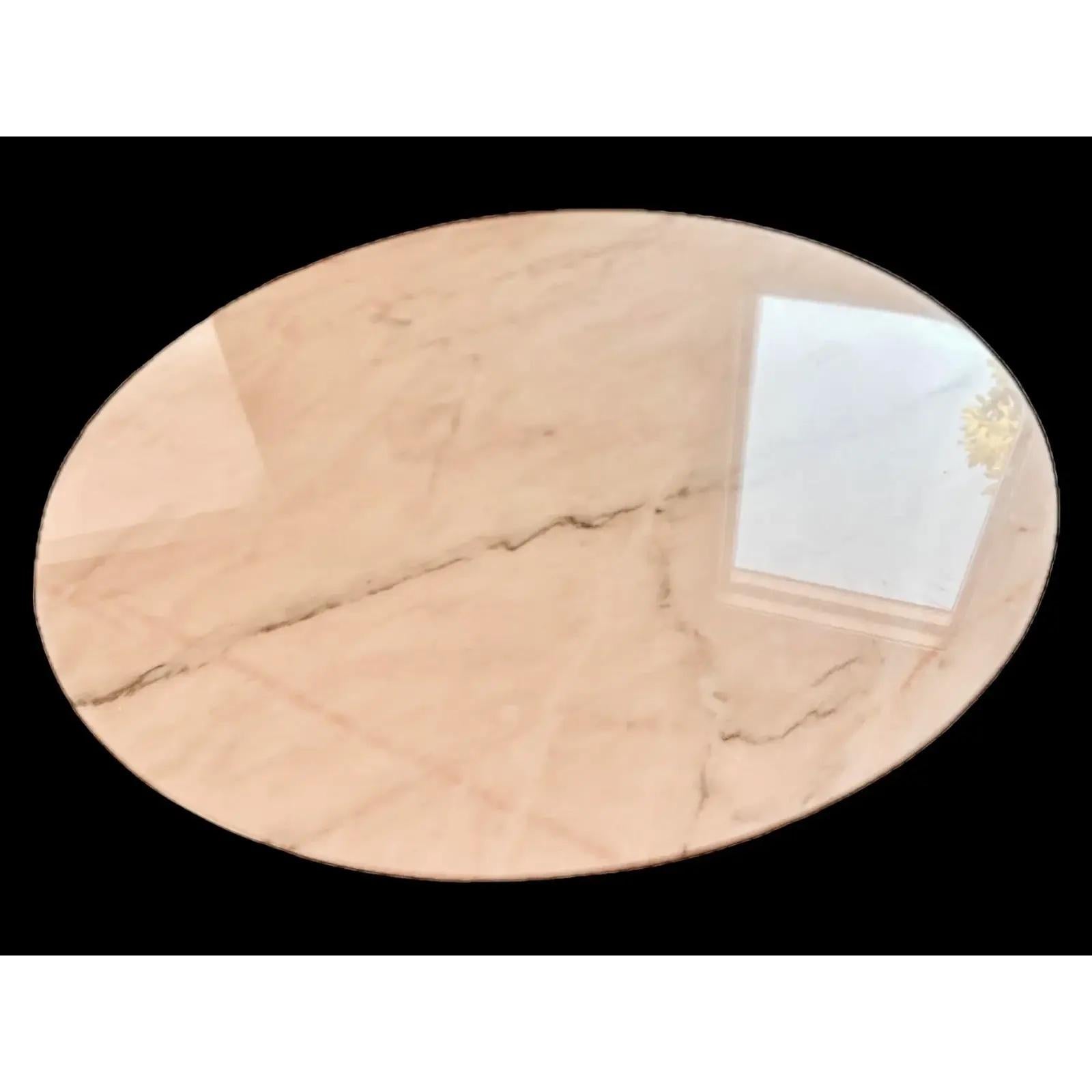 Early 20th Century Italian Mahogany Art Deco Marble Top Dining Table For Sale 3