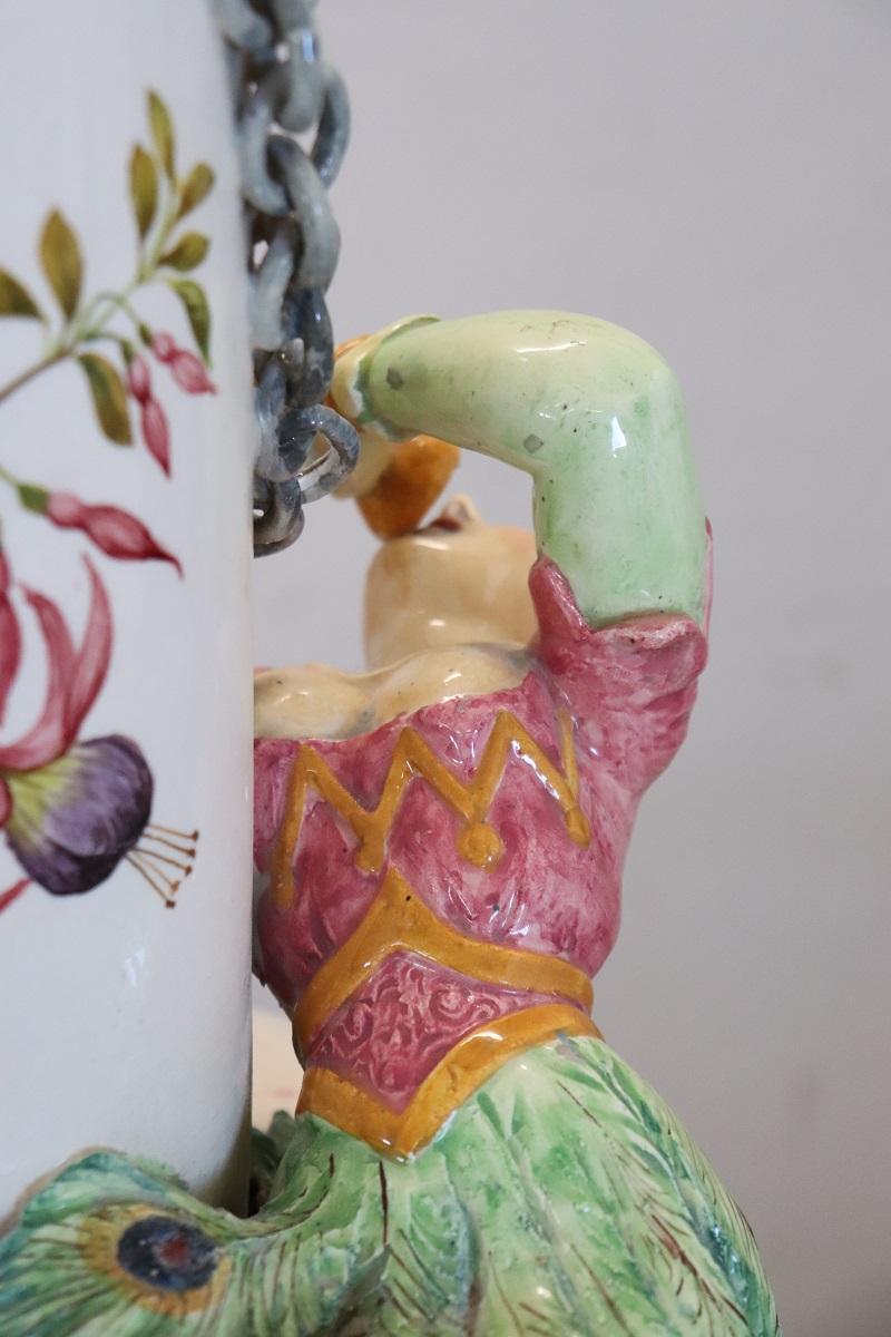 Vase en céramique italien Majestic du début du 20e siècle en vente 5